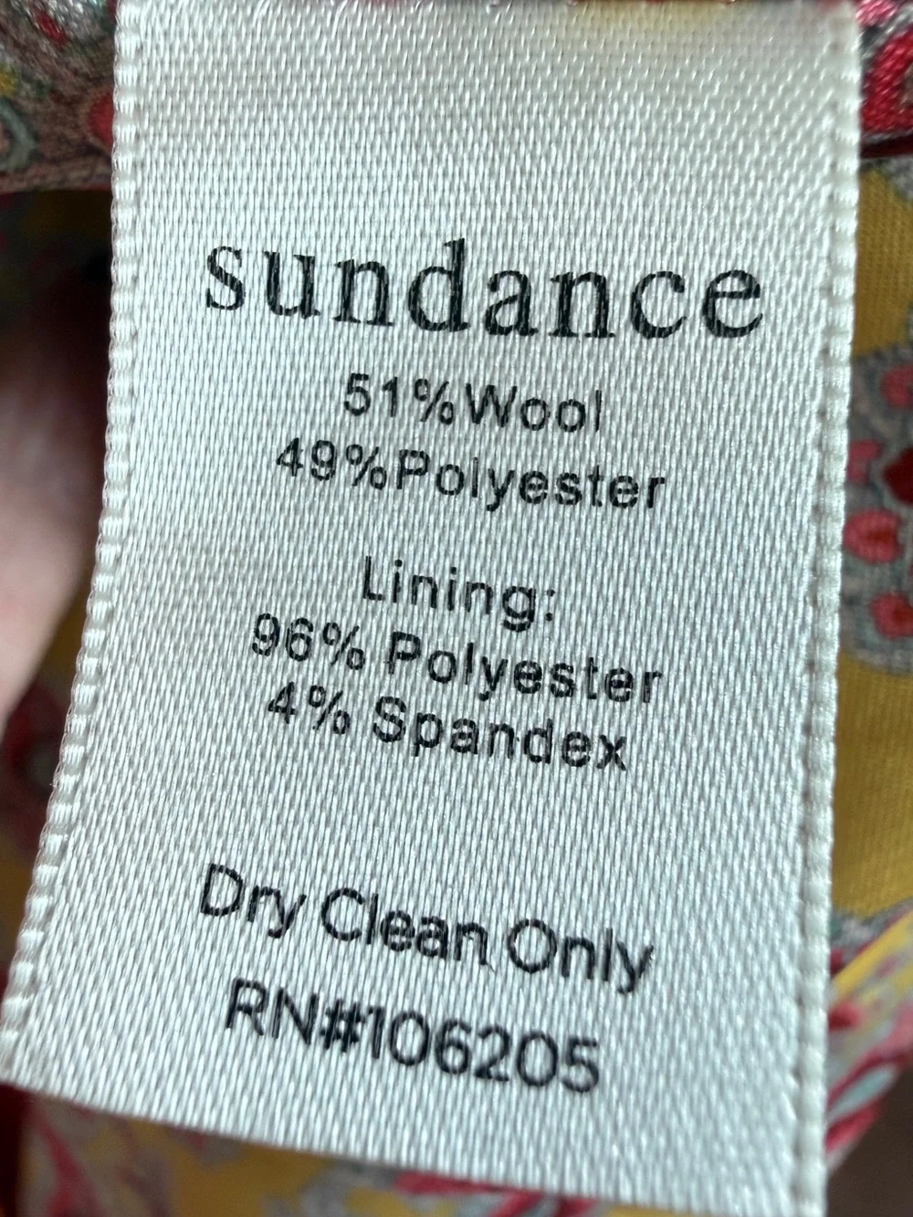 Sundance Coral Bouclé Wool Blend Coat Paisley Lined Oversized M